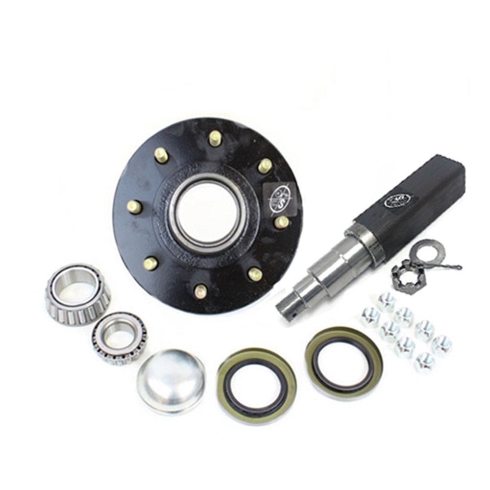 Square SP50642X 42 Spindle & 8-6.5" Bolt Circle 9/16" Trailer Hub - SP54242865LB1E-916