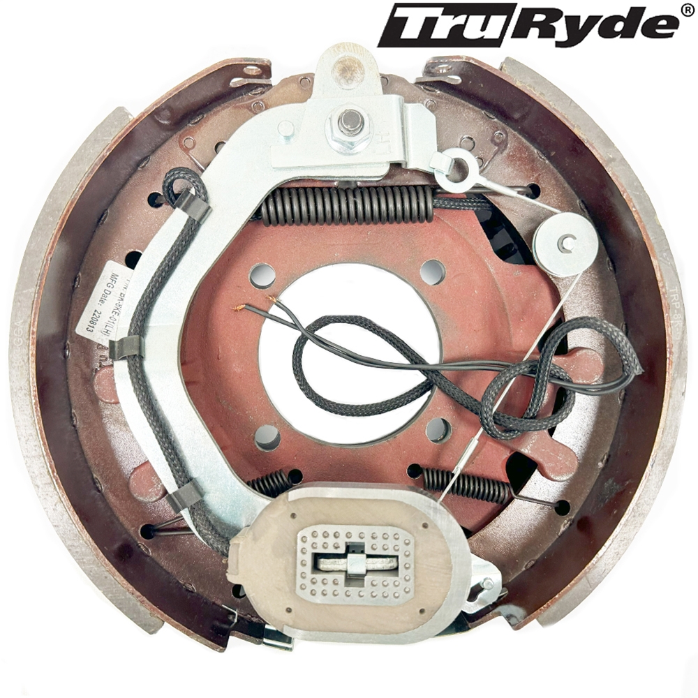 TruRyde 8K 12 1/4"X3 3/8" Left Hand Self-Adjusting Electric Brake Assemblies- BK-8KE-01