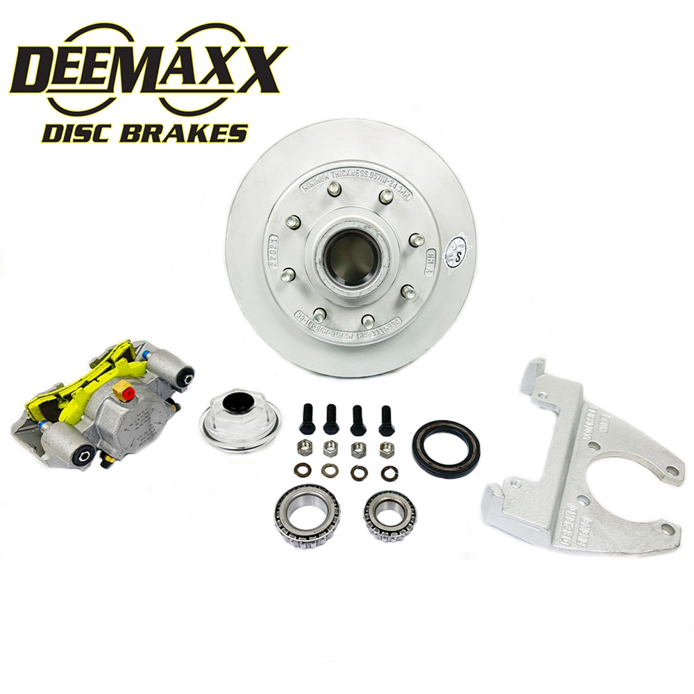 DeeMaxx 8,000 lbs. Disc Brake Kit with 9/16" Studs for One Wheel with Maxx Coating Caliper - DM8KMAXX916