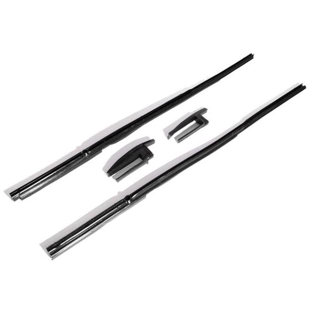 Metro Moulded Parts 1953-1954 Chevrolet / Pontiac Front Vent Window Seals, for Sport Coupes WR 7312