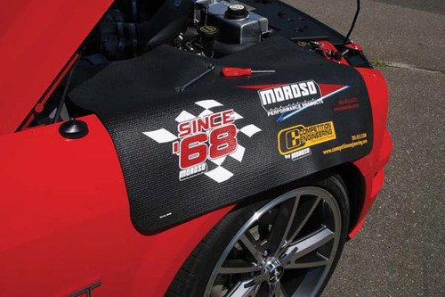 Moroso 99406 Vinyl Fender Cover - Black - 34" x 22" Moroso/Comp Engineering Logo
