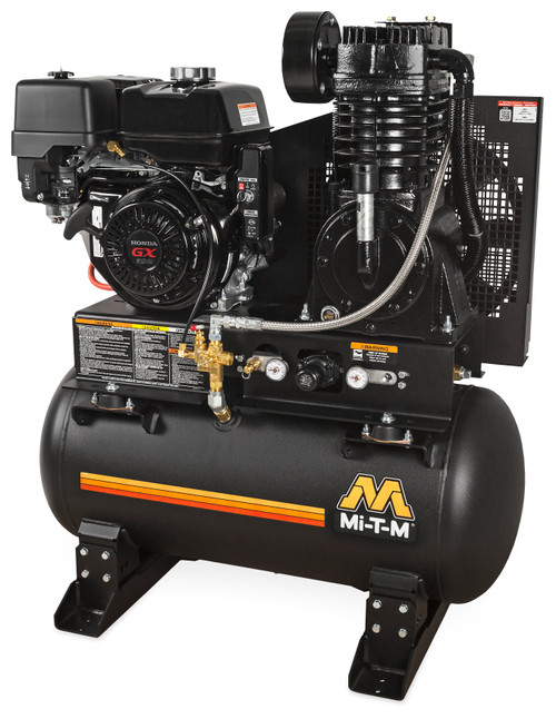 Mi-T-M ABS-14M-80H Gasoline Air Compressors ,80-Gallon Two Stage Gasoline