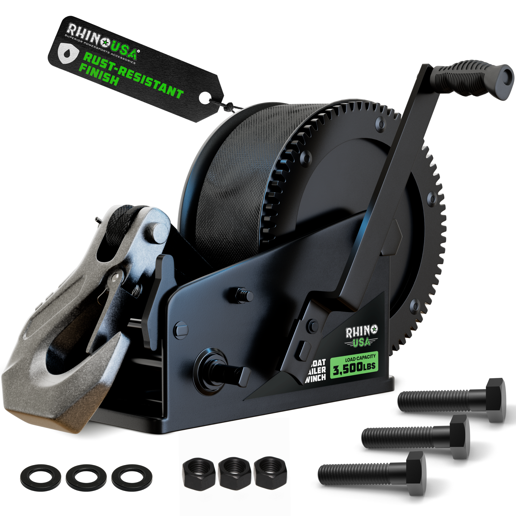 Heavy-Duty Boat Trailer Winch