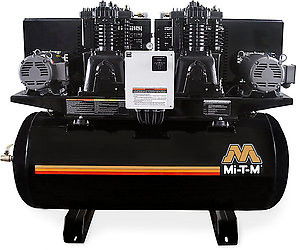 Mi-T-M ACD-23375-120H Electric Air Compressors, 120-Gallon Two Stage Electric Ho