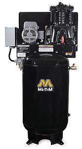 Mi-T-M ACS-46305-80V Electric Air Compressors, 80-Gallon Two Stage Electric Vert