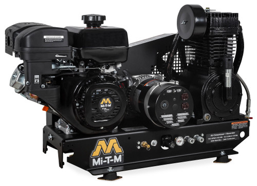 Mi-T-M AG2-SM14-B Gasoline Air Compressor/Generator Combinations ,Base-Mount Two