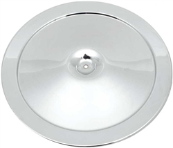 1967 - 1969 Camaro Factory Correct Chrome Air Cleaner Cover Lid with Silk Screened Service Instructions, Curved Design