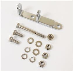 1967 - 1968 Camaro Lower Alternator Bracket, Small Block with Headers, Chrome