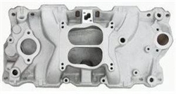 1967 - 1986 Camaro Dual Plane Aluminium SBC Intake Manifold, Satin Finish