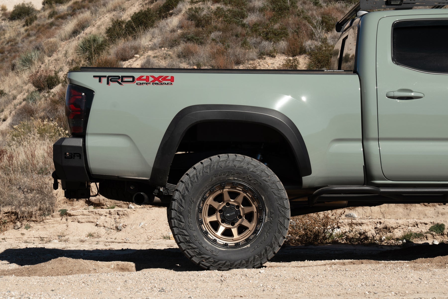 Body Armor 4X4 TC-2963 Pro Series Rear Bumper, Black, Tacoma