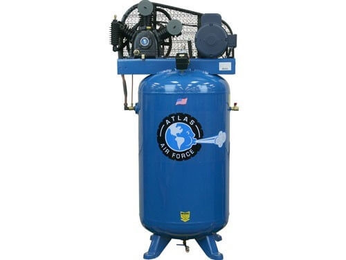 Atlas Air Force AF6 Two Stage 5 HP. 220 Volt Single Phase 80 Gallon