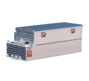 TOPS TanksAUX65CBRG62 Gallon Auxiliary Tank and Toolbox Combo - Gasoline - No Install Kit