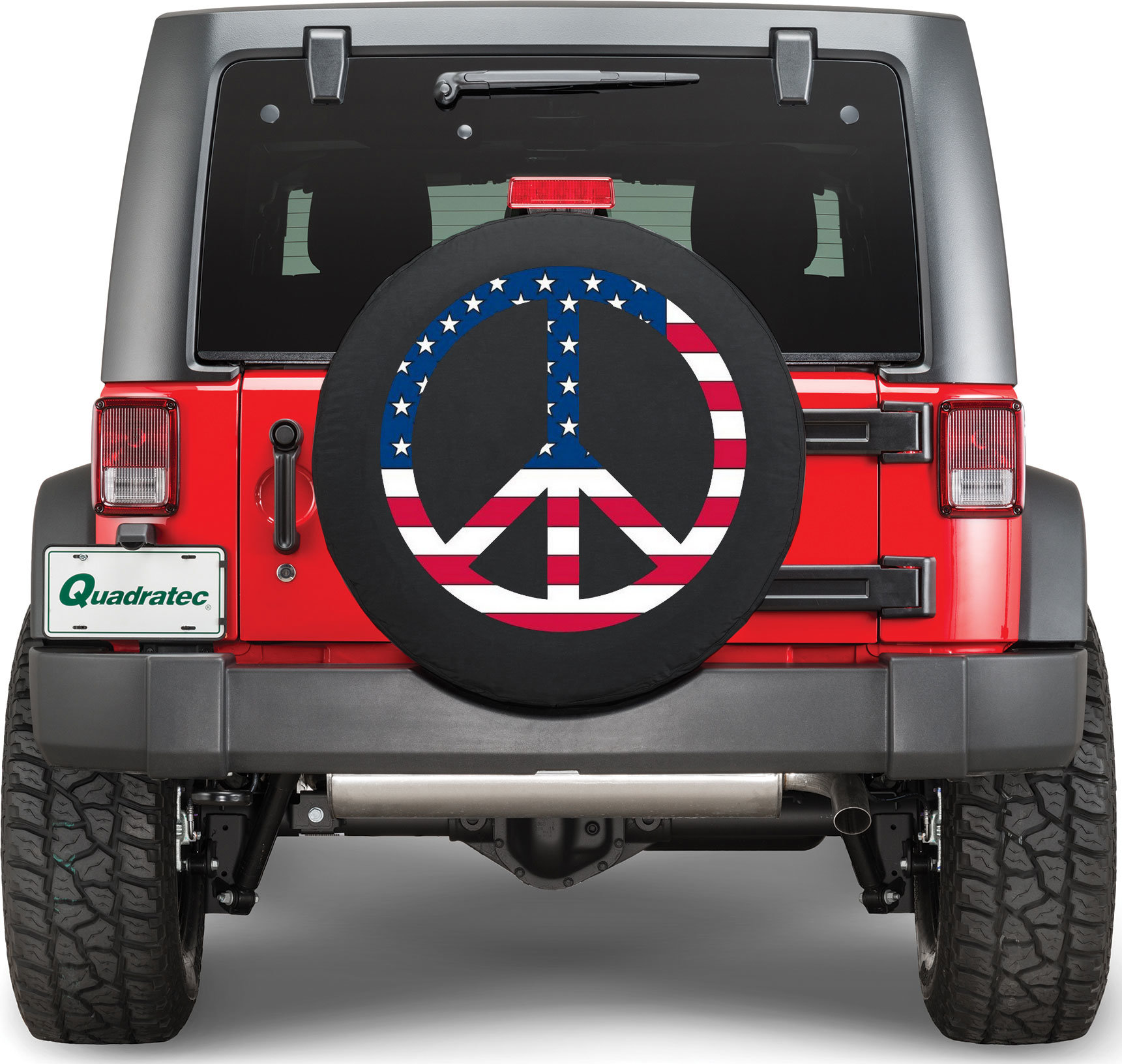 Quadratec USA Peace Sign Tire Cover