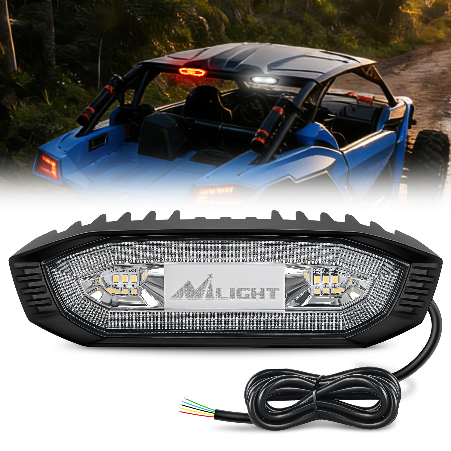 LED Chase Brake Light Universal 1.75in-2.0in Roll Bar Mount