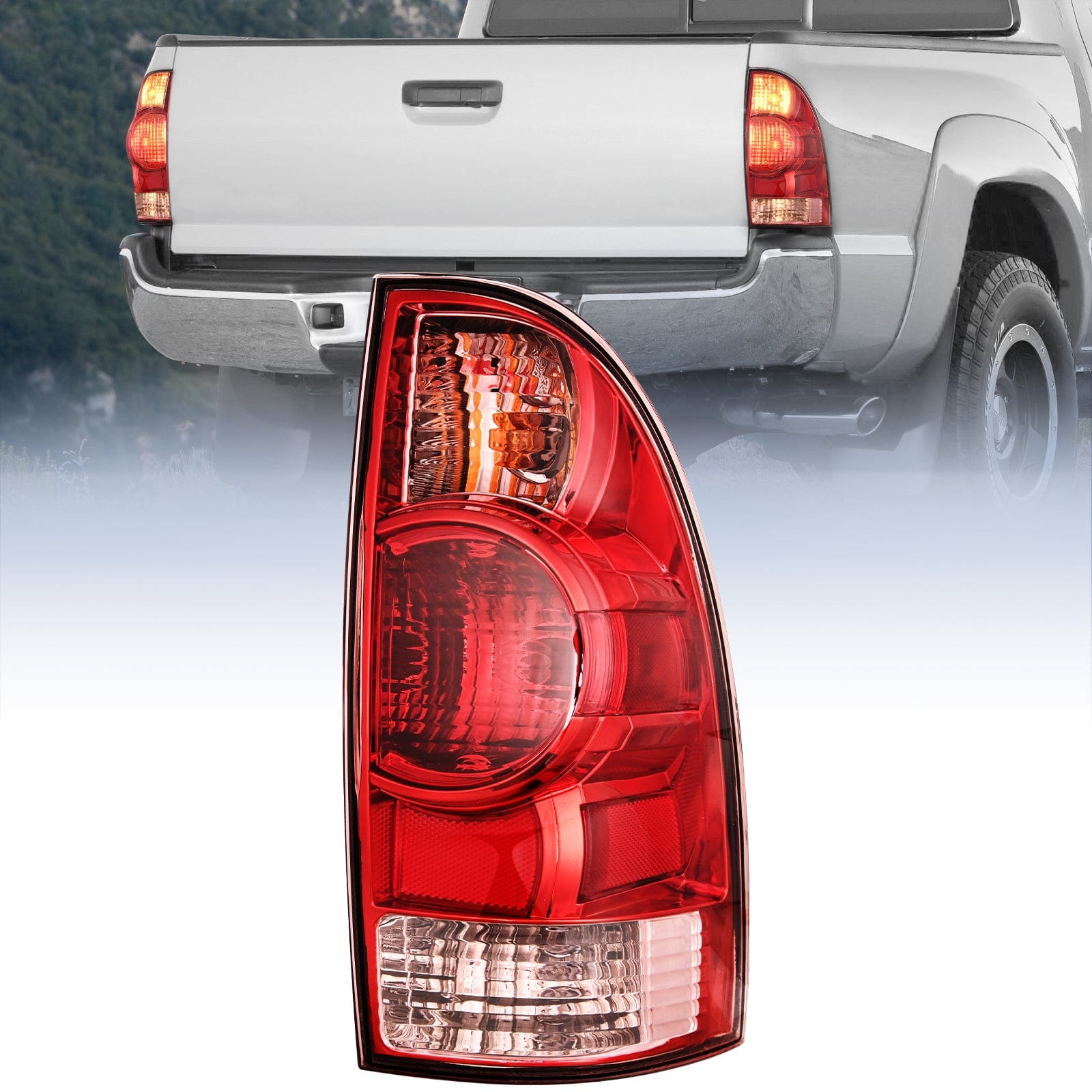 2005 2006 2007 2008 2009 2010 2011 2012 2013 2014 2015 Toyota Tacoma Taillight Assembly Rear Lamp Replacement OE Style Passenger Side