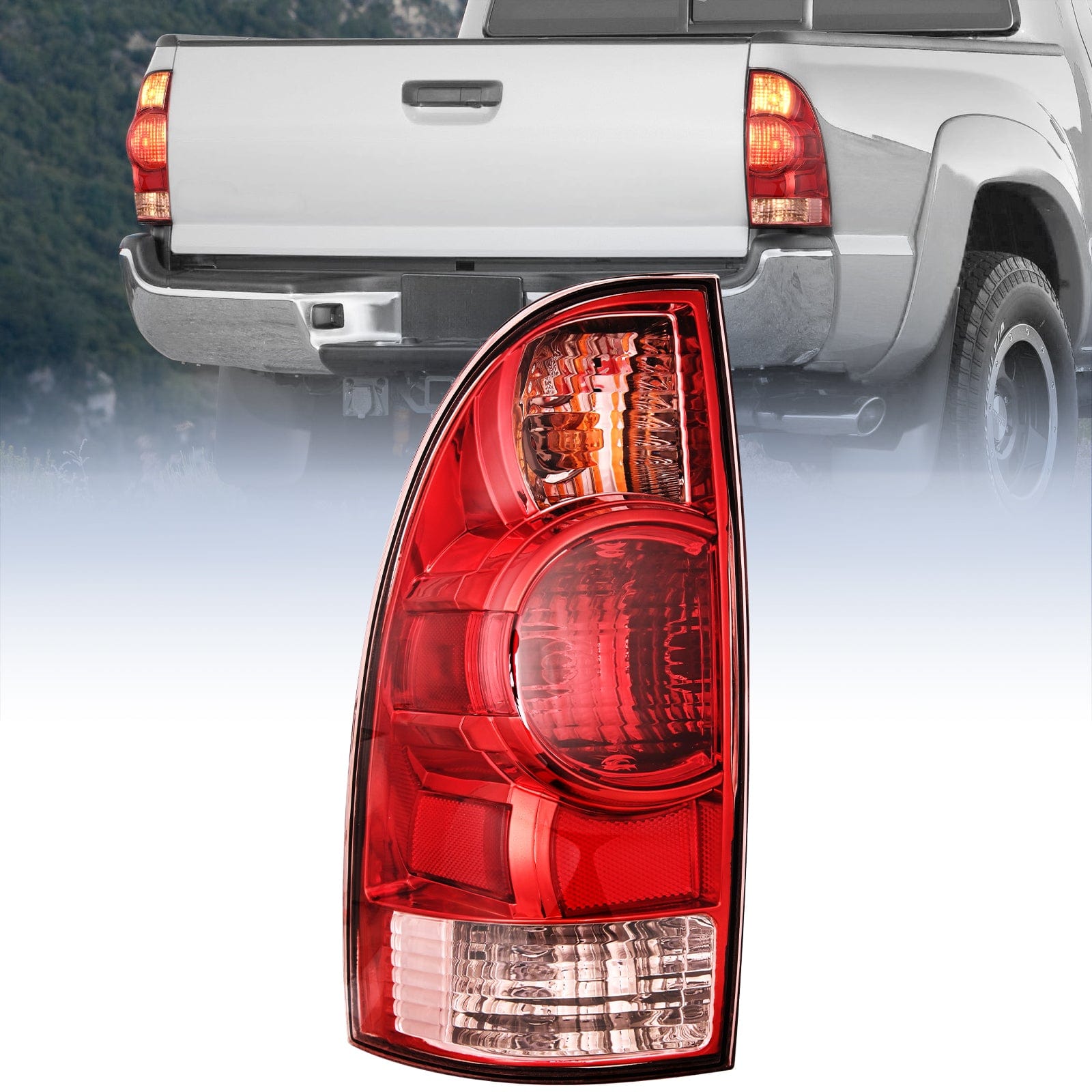 2005 2006 2007 2008 2009 2010 2011 2012 2013 2014 2015 Toyota Tacoma Taillight Assembly Rear Lamp Replacement OE Style Driver Side