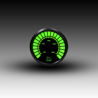 Oil Temperature LED Analog Bargraph Black Bezel