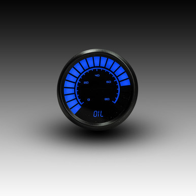 Oil Pressure Analog LED Bargraph Black Bezel B9114