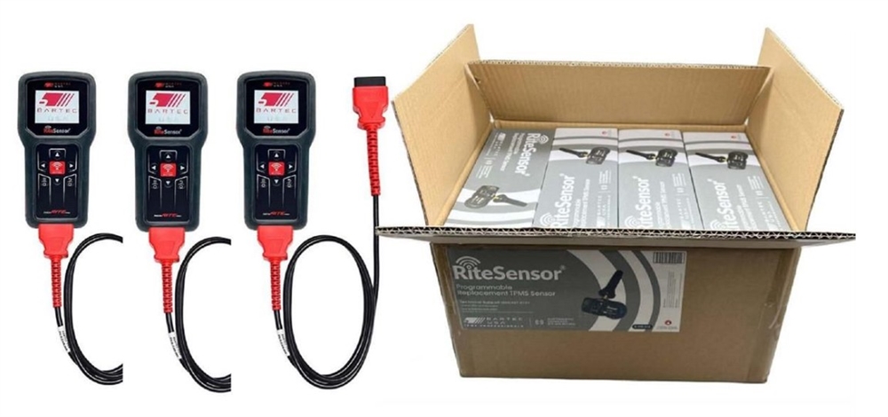 Three TECHRITEPRO and 120 RITE-SENSORS with rubber valve stems