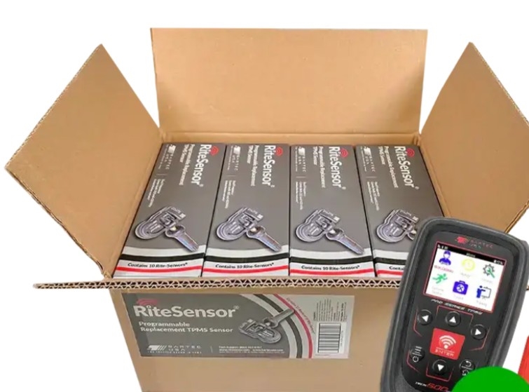 RITE-SENSOR Master pack - 12 sleeves of 10 boxed sensors w/Rubber valve stem, total of 120 sensors (Grey Box)