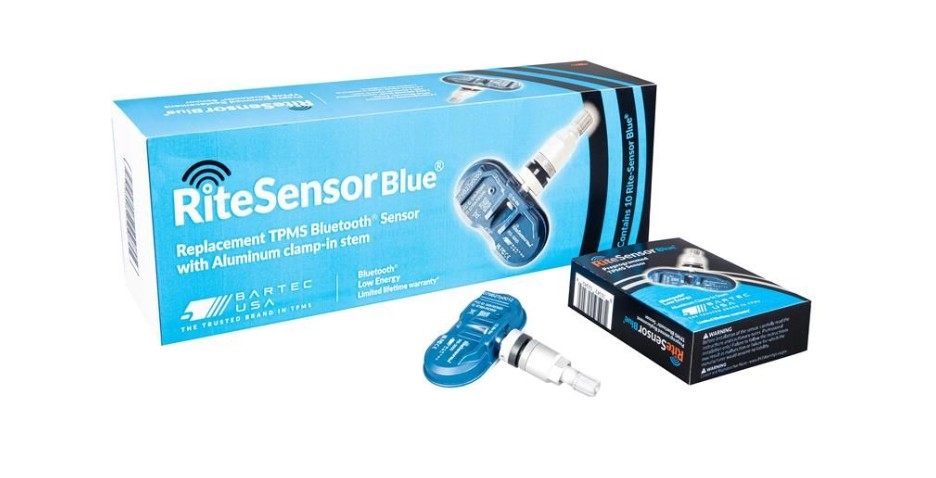 TPMS Sensor for Bluetooth TPMS w/Aluminum clamp-in valve stem, box of 10