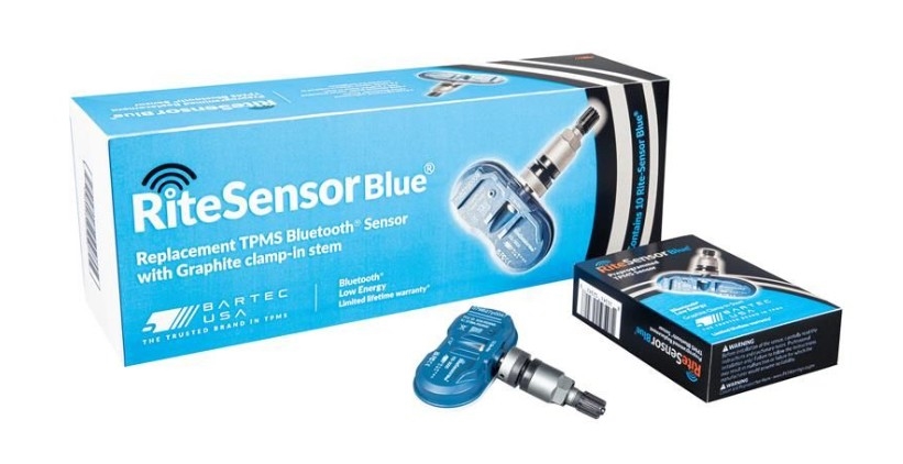 TPMS Sensor for Bluetooth TPMS w/Graphite Aluminum clamp-in valve stem, box of 10