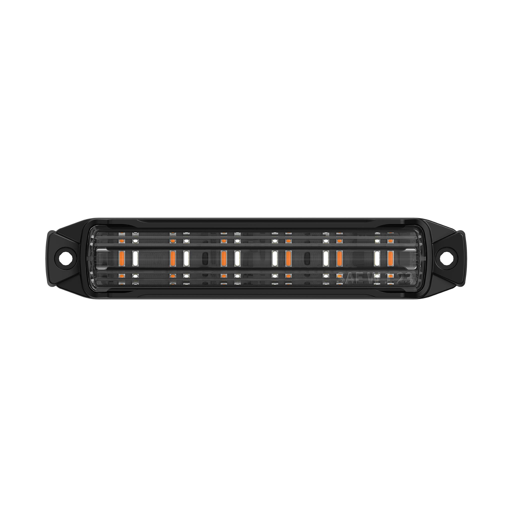 ARC Lighting BB6010C Work Bar Strobe 4, 4" LED Perimeter Strobe, Amber/Blue, SAE Certified (1 EA)