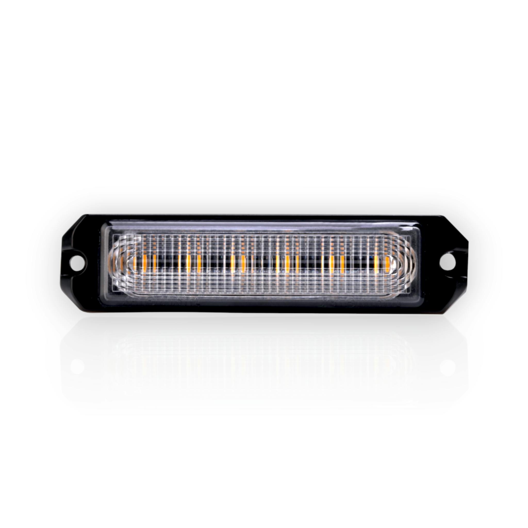 ARC Lighting BB6110A Work Bar Strobe 4 Slim, 4" LED Perimeter Strobe, Amber, SAE Certified (1 EA)