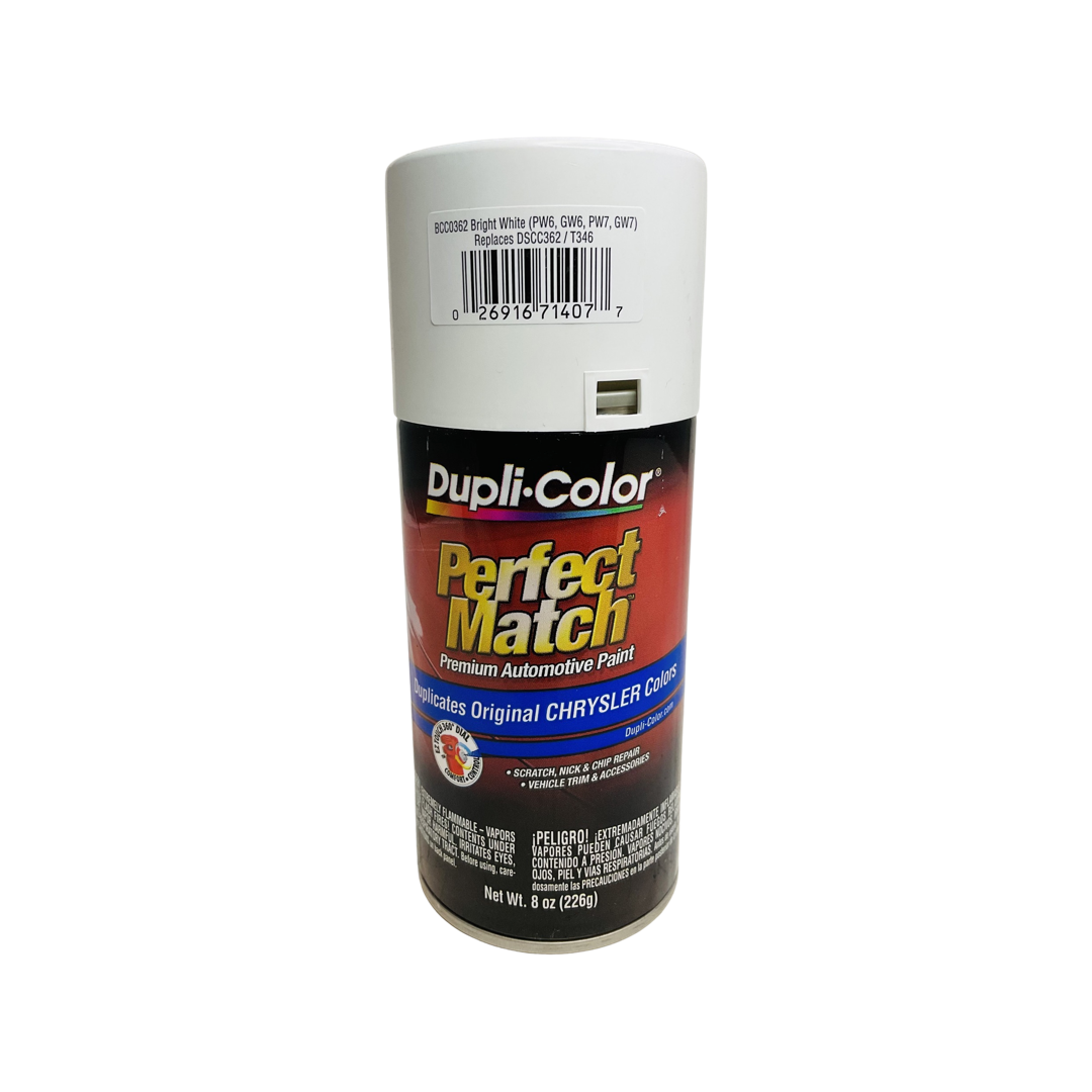Dupli-Color BCC0362 Chrysler Bright White Perfect Match Automotive Spray Paint - 8 oz.