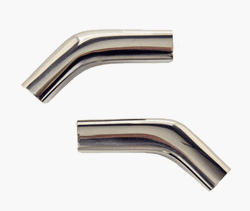 1967 - 1969 Camaro Roof Drip Rail Chrome Molding Corner Connectors, Pair