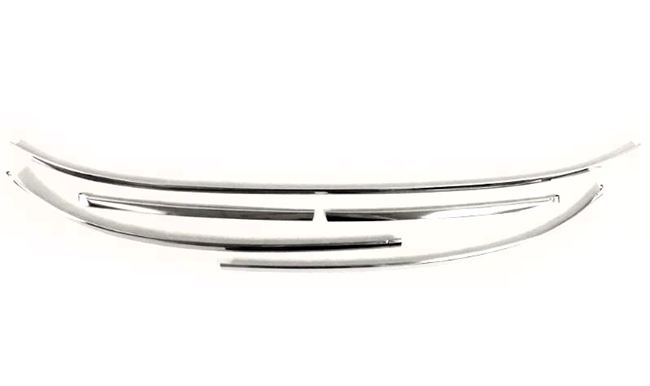 1967 - 1969 Camaro Convertible Windshield Chrome Moldings Set