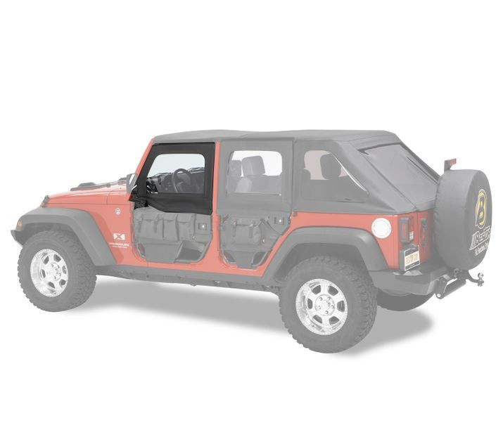 Bestop 51805-17 HighRock 4x4™ Element™ Upper Fabric Half Doors
