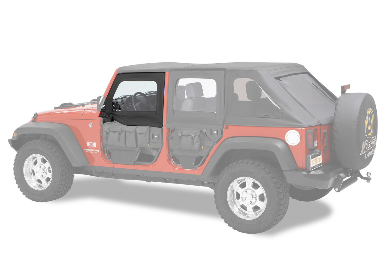 Bestop 51805-35 HighRock 4x4™ Element™ Upper Fabric Half Doors