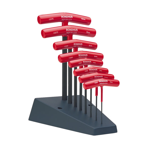 8-Piece Graduated Metric Hex T-Handle Wrench Set with Stand BND13389