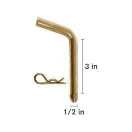 Braber 1/2" Trailer Hitch Pin with Clip