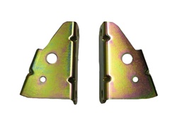 1967 - 1969 Camaro Power Brake Booster Angled Firewall Brackets, Pair in Gold