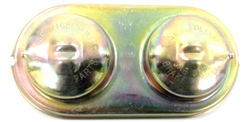 1967 - 1969 Camaro Brake Master Cylinder Cover, Manual Drum or Power Drum, Original Correct Wording, Gold