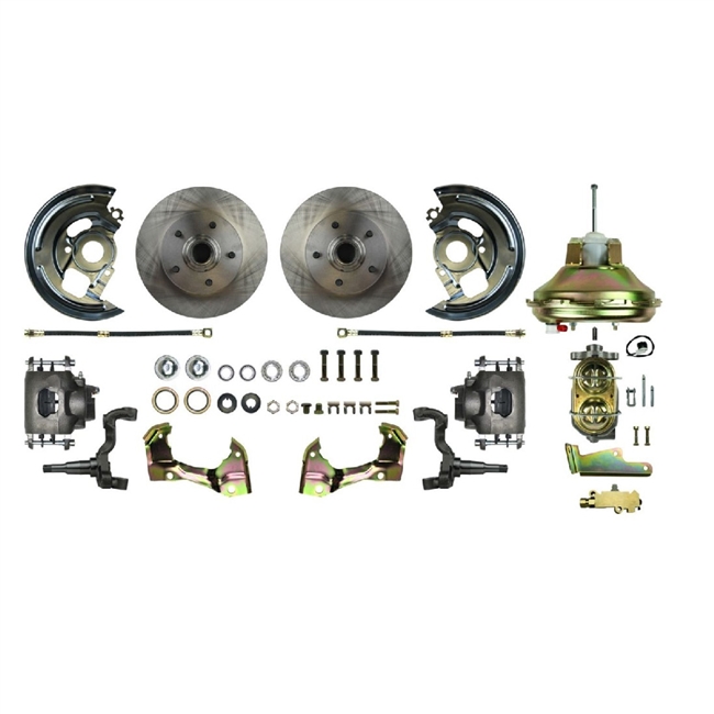 1967 - 1969 Camaro Street Anchors FRONT Power Disc Brake Conversion Kit, 11" Booster