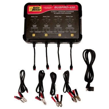 Auto Meter BUSPRO-420 4 Station Charger. 20 Amp/Station. 120V