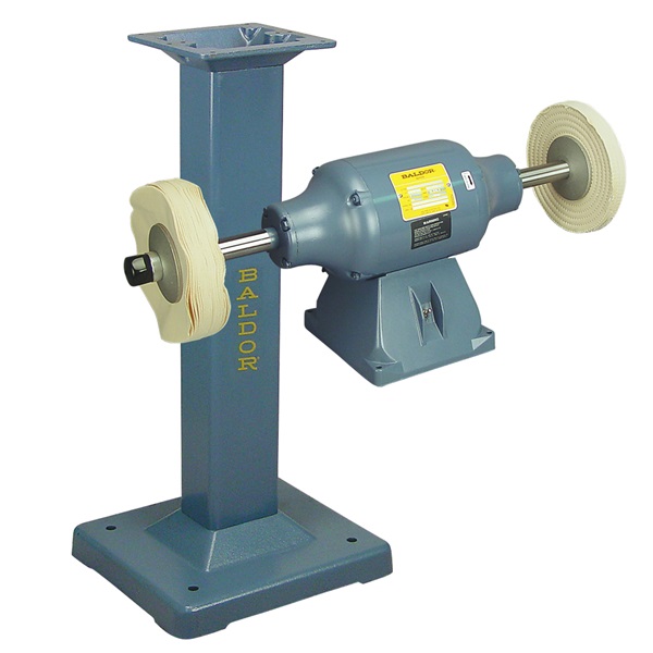 Baldor 1-1/2HP Buffer and Baldor Cast-Iron Stand