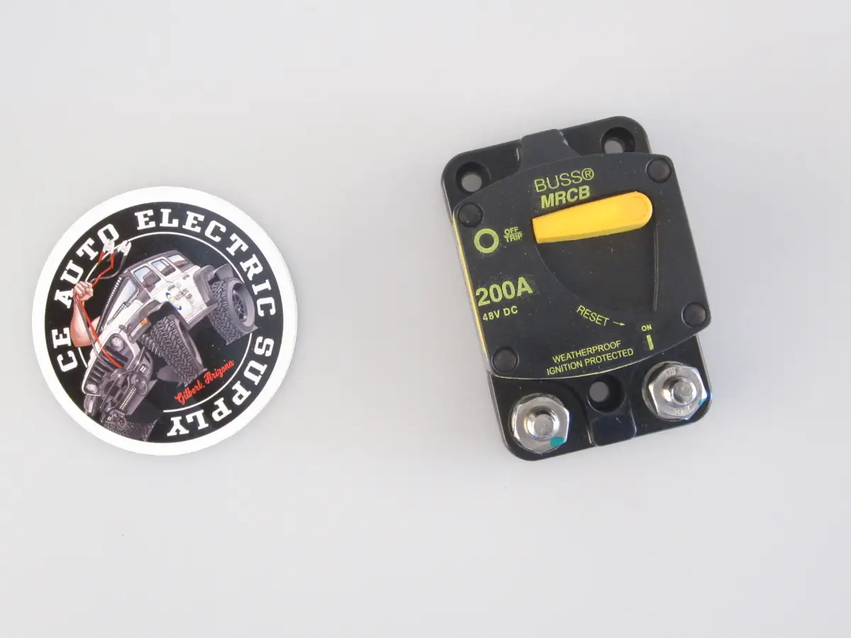 Buss 200 Amp Surface Mount Marine Rated Circuit Breaker