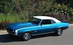 1967 - 1969 Camaro White Vinyl Top, Heavyweight Levant Grain with Felt Backing