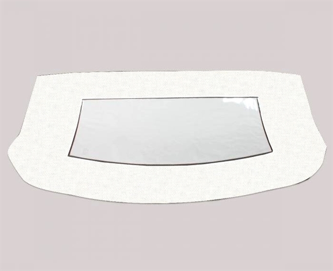 1967 - 1969 Camaro Convertible Top Clear Plastic Rear Window ONLY with ZIPPER for a White Top, Custom