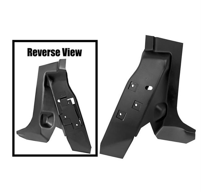 1967 - 1969 Camaro Convertible Rear Floor Pan to Inner Quarter Side B-Pillar Support Brace Bracket, LH