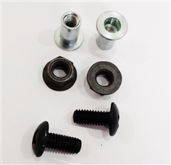 1967 Camaro Console Housing To Floor Mounting Hardware Set, 6 Pieces