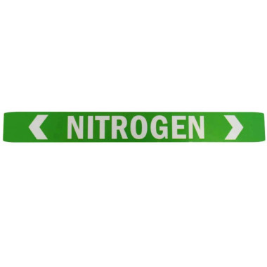 Rapid Air CP-0101 Nitrogen Label. Green. 1in X 7-1/2in. Each
