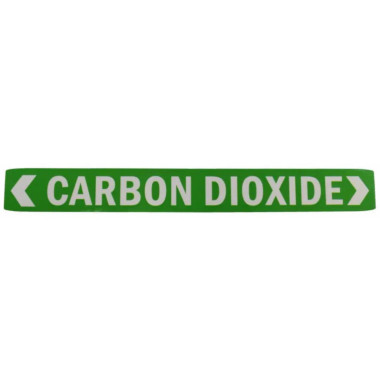 Rapid Air CP-0104 Carbon Dioxide Label. Green. 1in X 7-1/2in. Each