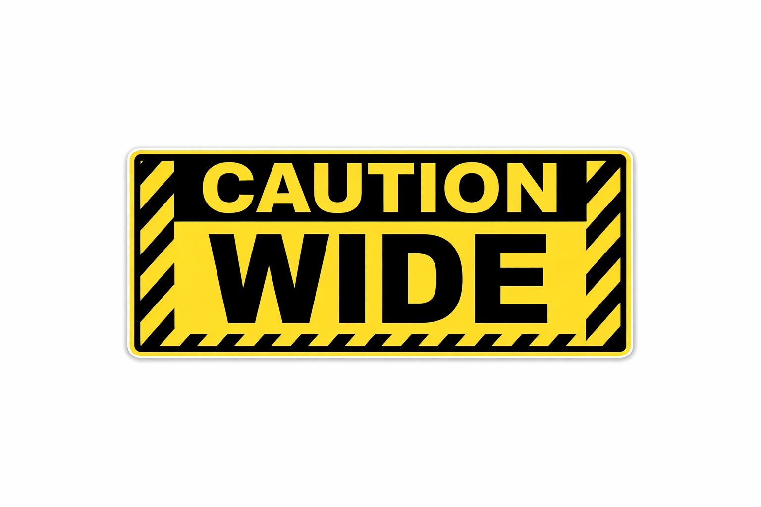 571.D118 - Decal CAUTION WIDE T