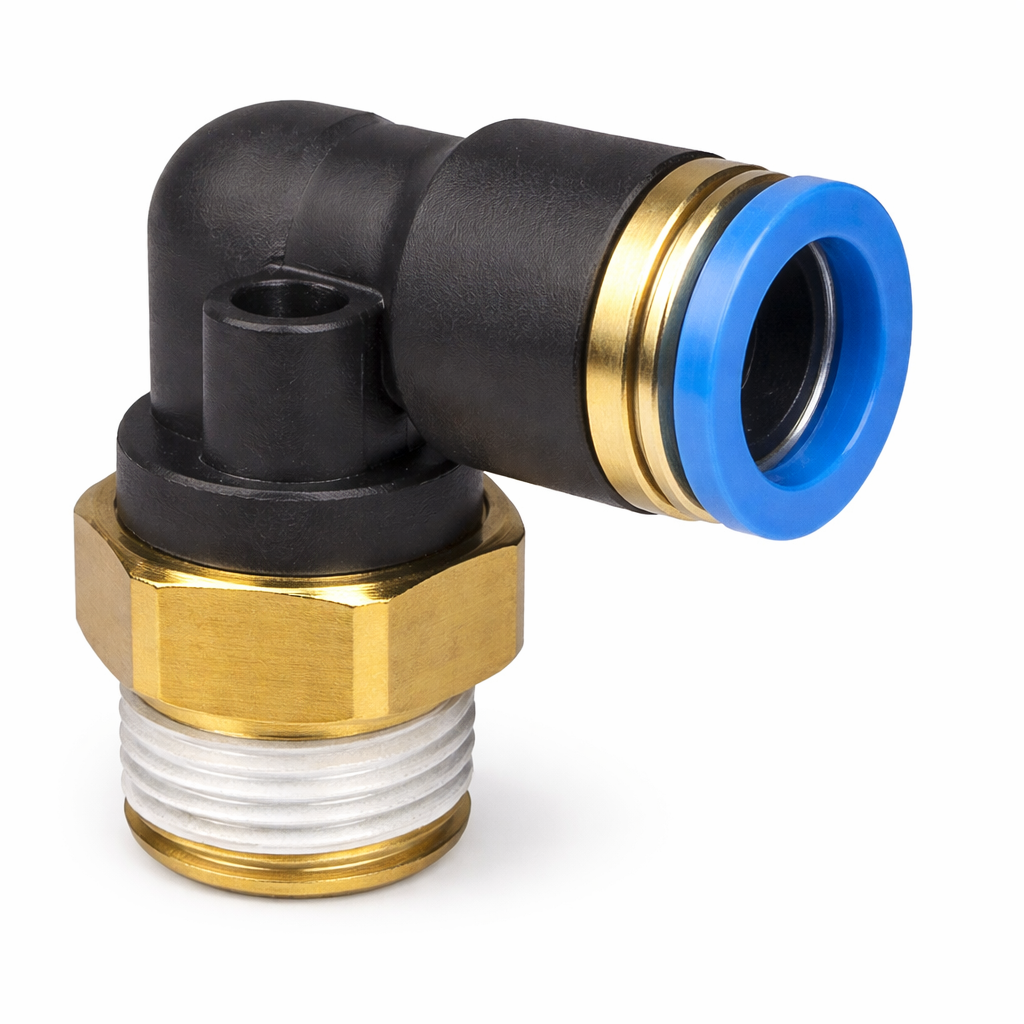 177.12C696C - PLC Swivel Male Elbo