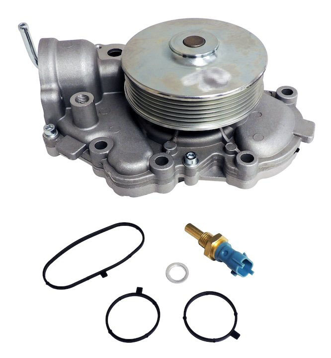 Crown Automotive 68211202AB Water Pump for 14-18Jeep Grand Cherokee WK with 3.0L Diesel engine.